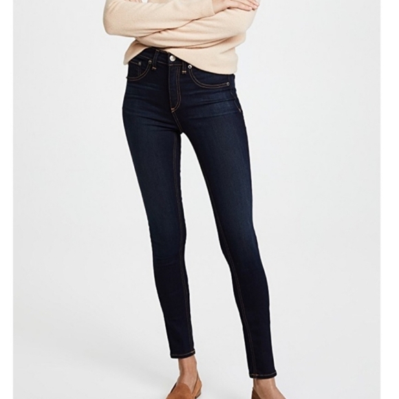 Rag & Bone High Rise Skinny Jeans - Picture 1 of 8